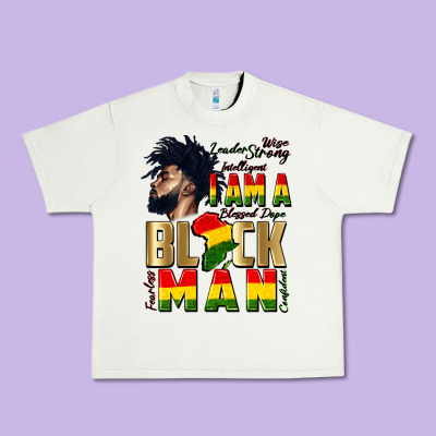 I Am A Black Man Urban Heavy Tee Designed By Cowgirlartshop