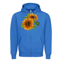 True Royal Soraya Sunflower Zipper Hoodie - LillyAllenDesigns