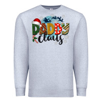 Heather Grey daddy claus christmas Premium Sweatshirt - BarkalooDesign