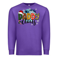 Purple daddy claus christmas Premium Sweatshirt - BarkalooDesign