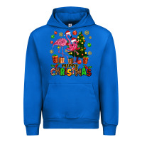 Cobalt flamingo merry christmas Urban Hoodie - AdoDesignShop