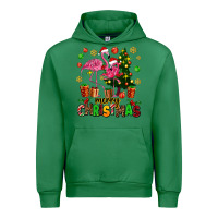 Emerald flamingo merry christmas Urban Hoodie - AdoDesignShop