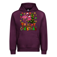 Mauve Wine flamingo merry christmas Urban Hoodie - AdoDesignShop