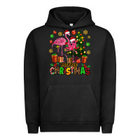 Pigment Black flamingo merry christmas Urban Hoodie - AdoDesignShop
