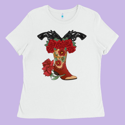 Cowboy Boots Ladies Tee Designed By Bettercallsaul