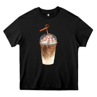 Black iced coffee with cream Heavy Core Tee - BarkalooDesign