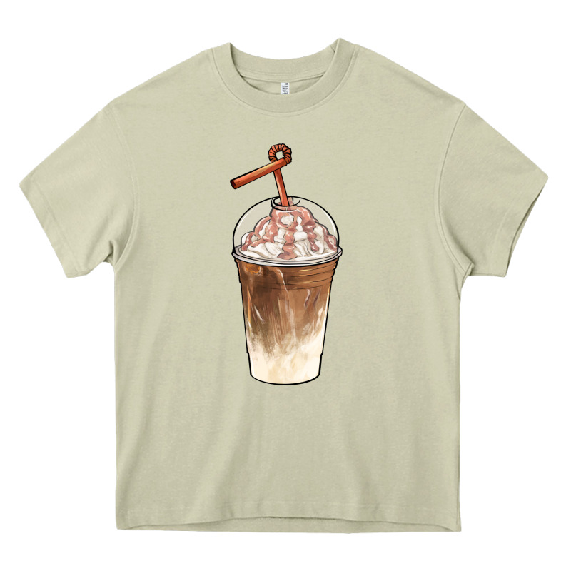 Iced Coffee With Cream Heavy Core Tee by BarkalooDesign | Teevron