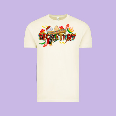 Cinco De Mayo Secretary Vintage Tee Designed By Cowgirlartshop