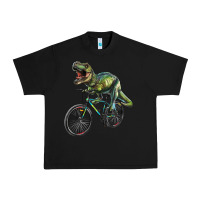 Black t rex dinosaur riding dinosaur Urban Heavy Tee - RanaPortraitStore