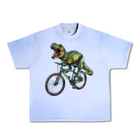 Grape Ice t rex dinosaur riding dinosaur Urban Heavy Tee - RanaPortraitStore