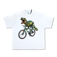 T Rex Dinosaur Riding Dinosaur Urban Heavy Tee | Teevron