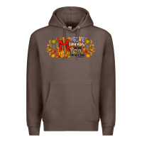 Coffee give thanks to the lord for he is good Premium Hoodie - CowhideDigitalArt