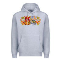Heather Grey give thanks to the lord for he is good Premium Hoodie - CowhideDigitalArt