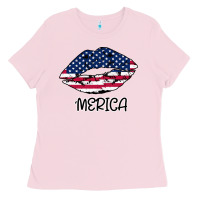 Bubblegum Pink American lip Ladies Tee - Bettercallsaul
