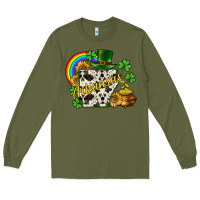 Army Green Arkansas map St. Patrick's Long Sleeve Tee - CowGirlArtShop