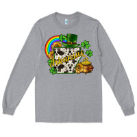 Heather Grey Arkansas map St. Patrick's Long Sleeve Tee - CowGirlArtShop