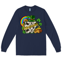 Navy Arkansas map St. Patrick's Long Sleeve Tee - CowGirlArtShop