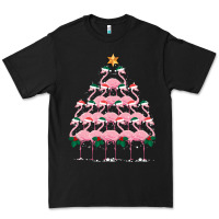 Black Christmas Tree Flamingo Premium Tee - Bettercallsaul