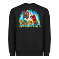 Black Love Came Down Heavyweight Sweatshirt - CowhideDigitalArt
