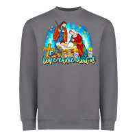 Storm Love Came Down Heavyweight Sweatshirt - CowhideDigitalArt