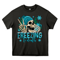 Asphalt freezing to death winter skull Heavy Core Tee - Jasminsmagicworld