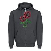 Smoke 2 Chocolate sunflower Zipper Hoodie - LillyAllenDesigns