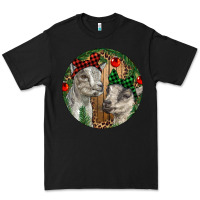 Black Baby Goats Christmas Premium Tee - RanaPortraitStore