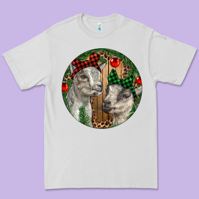Baby Goats Christmas Premium Tee Designed By Ranaportraitstore