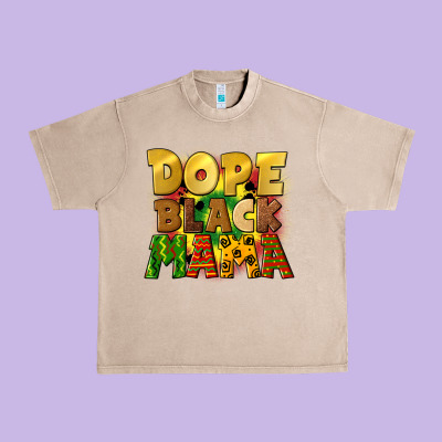 Dope Black Mama Juneteenth Urban Heavy Tee Designed By Cowgirlartshop