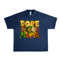 Navy dope black mama juneteenth Urban Heavy Tee - CowGirlArtShop