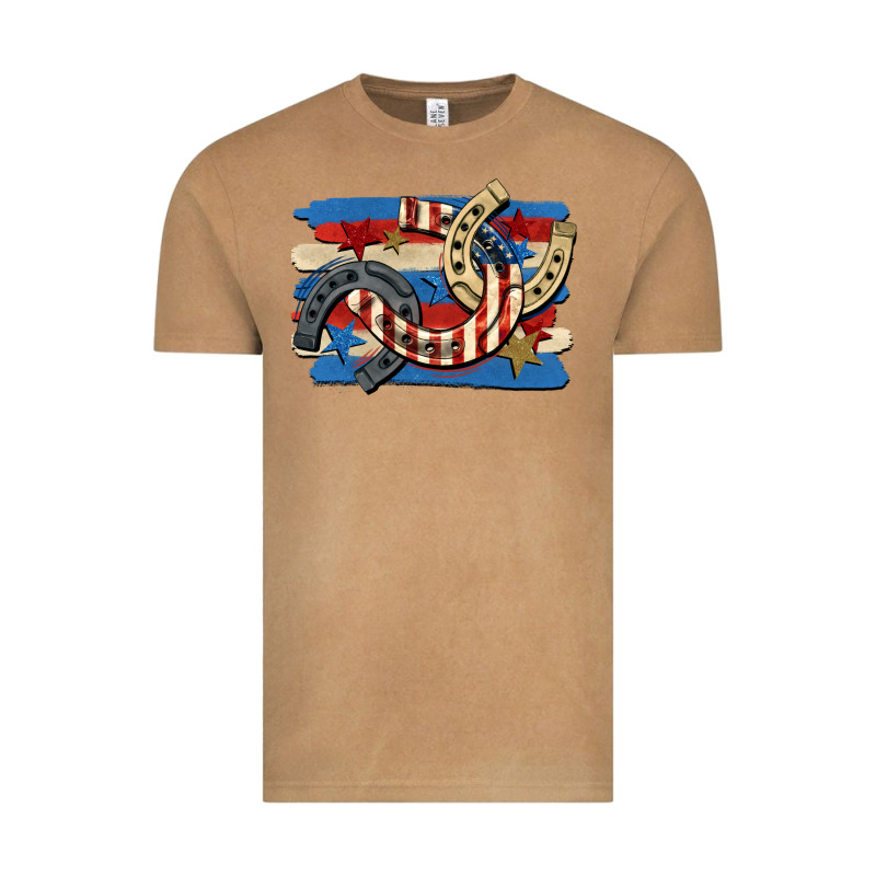 4th Of July Horseshoe Vintage Tee by CowGirlArtShop | Teevron