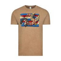 Vintage Coffee 4th of july horseshoe Vintage Tee - CowGirlArtShop