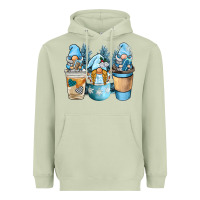 Matcha winter coffee gnome Heavyweight Hoodie - BarkalooDesign