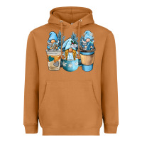 Meerkat winter coffee gnome Heavyweight Hoodie - BarkalooDesign