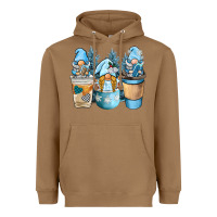 Toasted Coconut winter coffee gnome Heavyweight Hoodie - BarkalooDesign