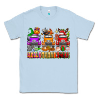 Dusty Blue Hallothanksmas trucks Classic Tee - texasbilliewilder