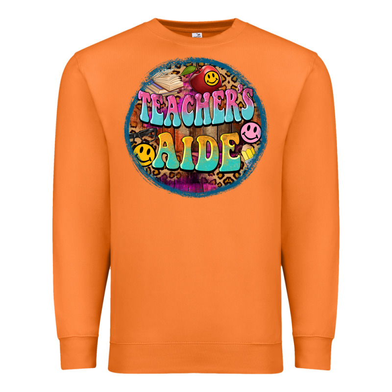 Western Groovy Teachers Aide Premium Sweatshirt by BarkalooDesign | Teevron