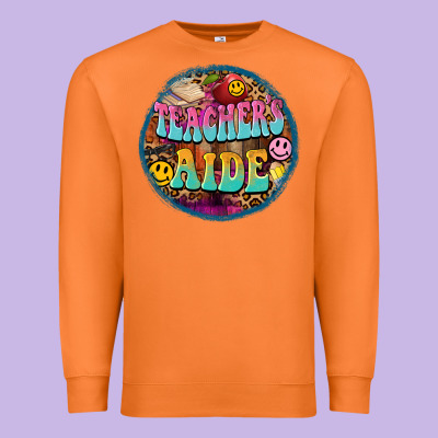 Western Groovy Teachers Aide Premium Sweatshirt Designed By Barkaloodesign