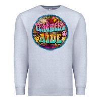 Heather Grey western groovy teachers aide Premium Sweatshirt - BarkalooDesign