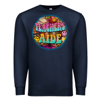 Navy western groovy teachers aide Premium Sweatshirt - BarkalooDesign