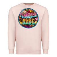 Pale Pink western groovy teachers aide Premium Sweatshirt - BarkalooDesign