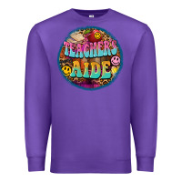 Purple western groovy teachers aide Premium Sweatshirt - BarkalooDesign