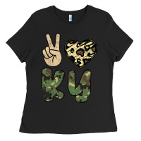 Black Peace Love Ladies Tee - Bettercallsaul