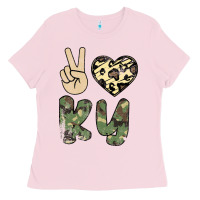 Bubblegum Pink Peace Love Ladies Tee - Bettercallsaul