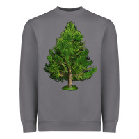 Storm White Pine Tree Illustrations Heavyweight Sweatshirt - LillyAllenDesigns
