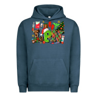Pigment Midnight Navy lpn christmas nurse with Urban Hoodie - AdoDesignShop