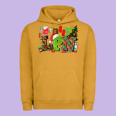 Lpn Christmas Nurse With Urban Hoodie Designed By Adodesignshop