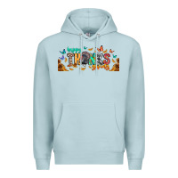 Blue Mist Happy thanksgiving Premium Hoodie - CowhideDigitalArt