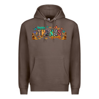 Coffee Happy thanksgiving Premium Hoodie - CowhideDigitalArt