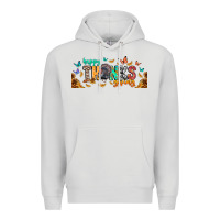Dove Grey Happy thanksgiving Premium Hoodie - CowhideDigitalArt